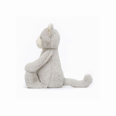 Jellycat Bashful Grey Cat USA | 73092HDTV